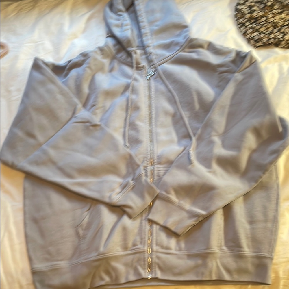 Gray Zip-Up Hoodie